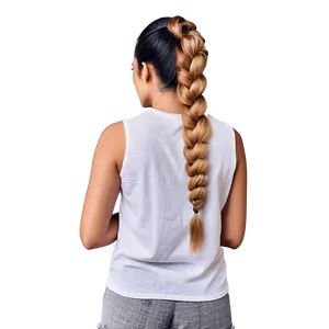 Twisted Ponytail Technique Png Nuw52 PNG image