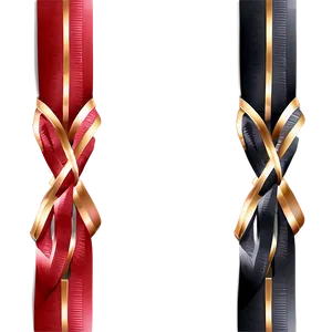 Twisted Red Ribbon Png 05252024 PNG image