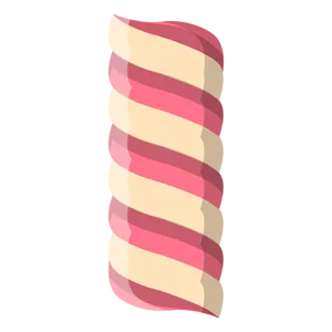 Twisted Striped Marshmallow PNG image