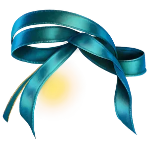 Twisted Teal Ribbon Design PNG 06282024 PNG