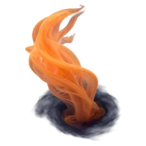 Twisting Orange Smoke Spirit PNG 92