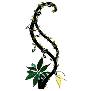 Twisting Vine Silhouette Png Atg95 PNG image