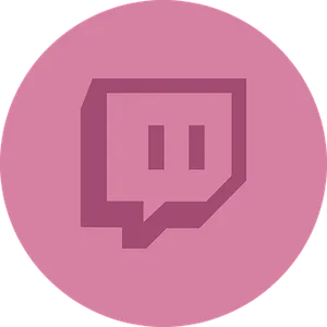 Twitch Logo Pink Background PNG image