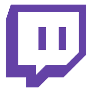 Twitch Logo Purple Glitch PNG image