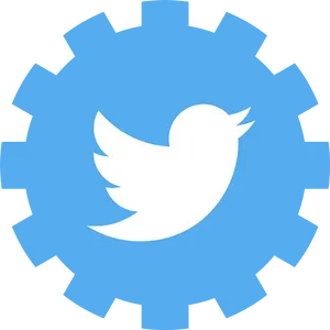 Twitter Gear Integration Concept PNG image