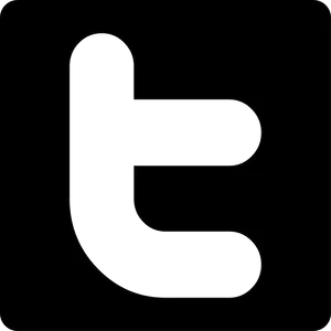 Twitter Logo Black Silhouette PNG image