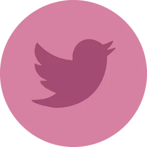 Twitter Logo Pink Background
