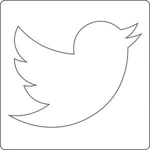 Twitter Logo Silhouette PNG image