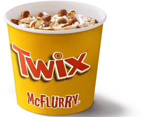 Twix Mc Flurry Mc Donalds PNG image