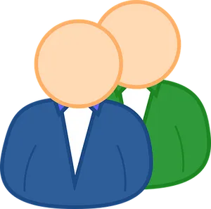 Two Person Icon Graphic