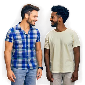 Two Persons Having A Dialogue PNG Fuv44 PNG