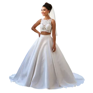 Two-piece Wedding Gowns PNG Wld19 PNG