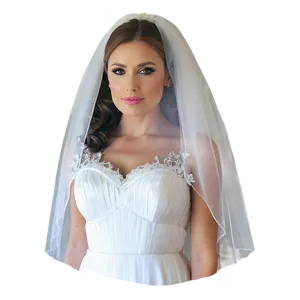 Two-tier Wedding Veil Png Vcr29 PNG image