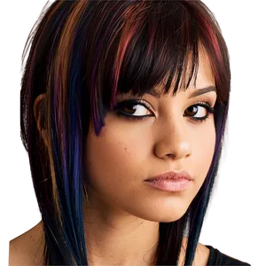 Two-toned Emo Hair Style PNG 05252024 PNG