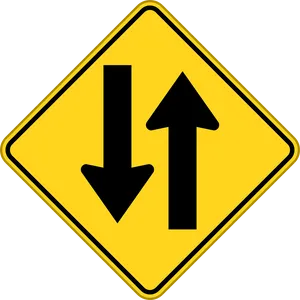 Two Way Traffic Sign PNG image