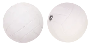 Two White Volleyballs PNG image