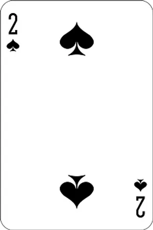 Twoof Spades Playing Card PNG image