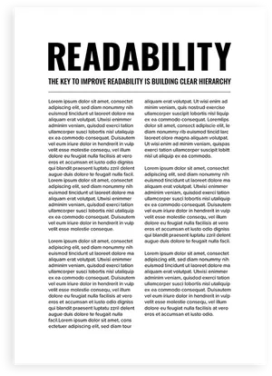 Typography Readability Hierarchy PNG image