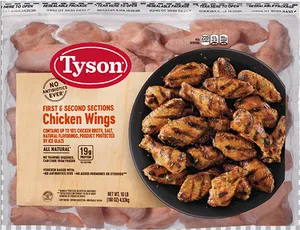 Tyson Chicken Wings Packaging PNG image