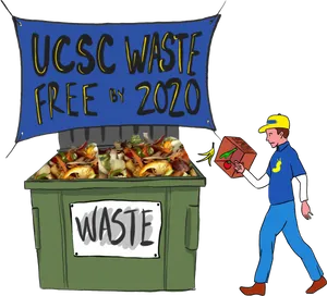 U C S C Waste Free Goal2020 PNG image