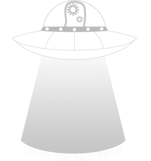 U F O Silhouettewith Beam