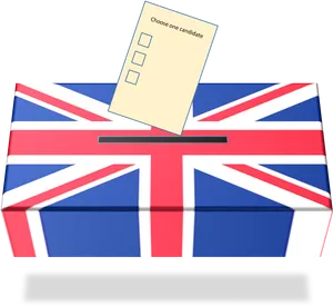 U K Election Ballot Box PNG image