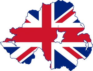 U K Flag Map Illustration PNG image