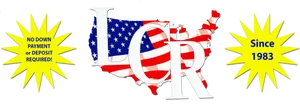 U S A Flag Styled Promotional Banner PNG