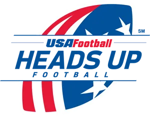 U S A Football Heads Up Logo PNG