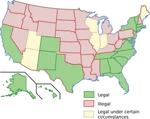 U S A Legality Status Map PNG
