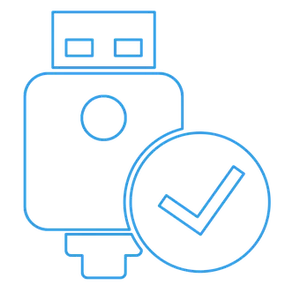 U S B Flash Drive Check Mark Icon