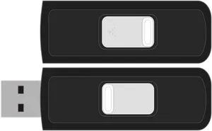U S B Flash Drive Vector Illustration