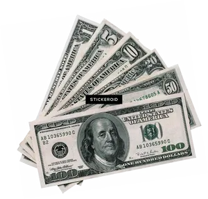 U S Dollar Currency Fan PNG image