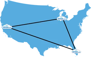 U S Map W H O A Cloud Network Connections PNG image
