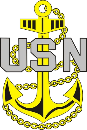 U S N Anchor Graphic PNG image
