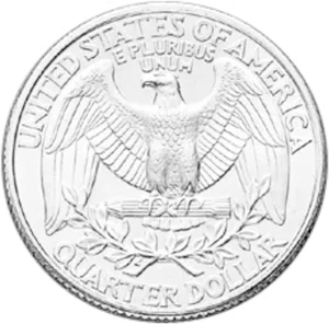 U S Quarter Reverse Side PNG image