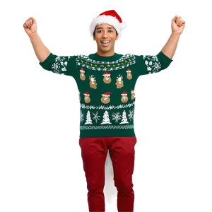 Ugly Christmas Sweater Contest Winner PNG Joq21 PNG