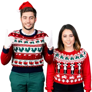 Ugly Christmas Sweater Day Celebration PNG 06122024 PNG