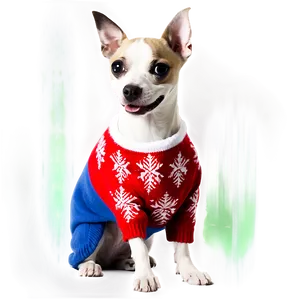 Ugly Christmas Sweater For Pets Png 30 PNG image