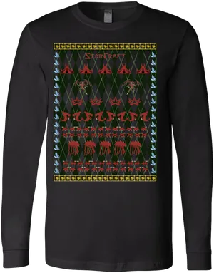 Ugly Christmas Sweater Star Craft Theme