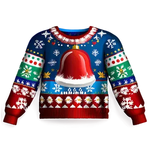 Ugly Christmas Sweater With Bells Png 42 PNG image