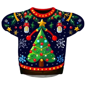 Ugly Christmas Sweater With Nutcracker Png 9 PNG image