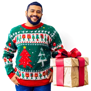 Ugly Christmas Sweater With Presents Png 52 PNG image