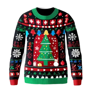 Ugly Christmas Sweater With Slogans Png 65 PNG image