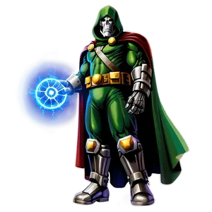 Ultimate Dr Doom Illustration Png 06252024 PNG image