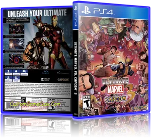 Ultimate Marvelvs Capcom3 P S4 Game Case PNG image