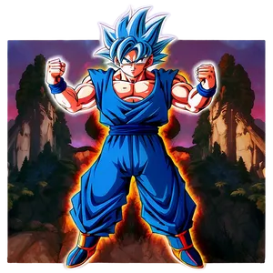 Ultra Instinct Goku Action Pose Png 06132024 PNG image