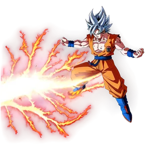 Ultra Instinct Goku Energy Ball Png 06122024 PNG image