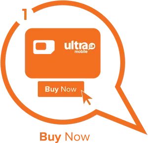 Ultra Mobile S I M Card Purchase C T A PNG image