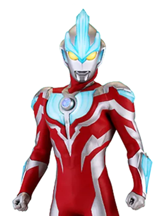 Ultraman Hero Pose PNG